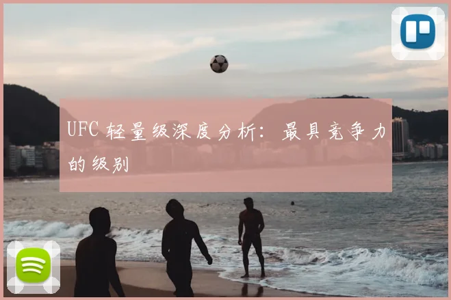 UFC 轻量级深度分析：最具竞争力的级别